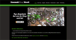 Desktop Screenshot of kawasakishop-wendt.de